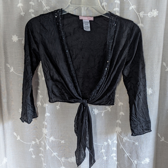 Vintage Y2k Black bolero shrug - Picture 7 of 8